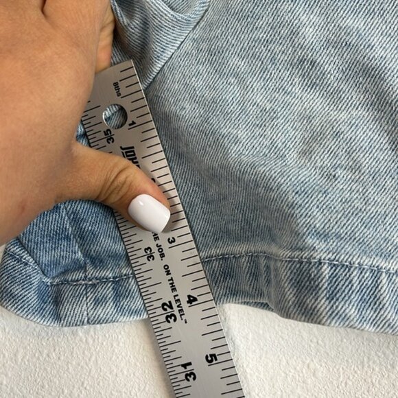 Sézane Rome Shorts Jeans Womens Size 6 Blue - Picture 5 of 7